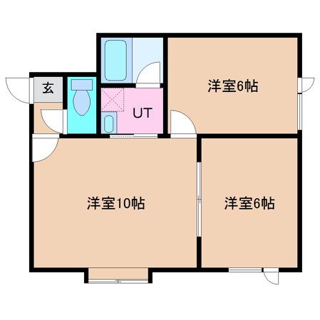 岩見沢駅 車移動10分  2km 1階の物件間取画像